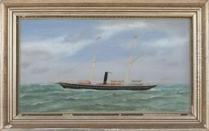 An American Steam/sail Yacht by Thomas H. Willis