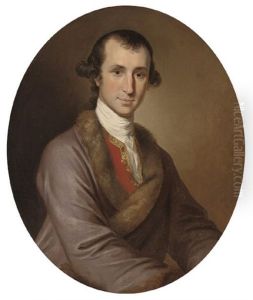 Portrait Of Eyles Irwin In A Mauve Fur Trimmed Coat Portrait Of Eyles Irwin In A Mauve Fur Trimmed Coat