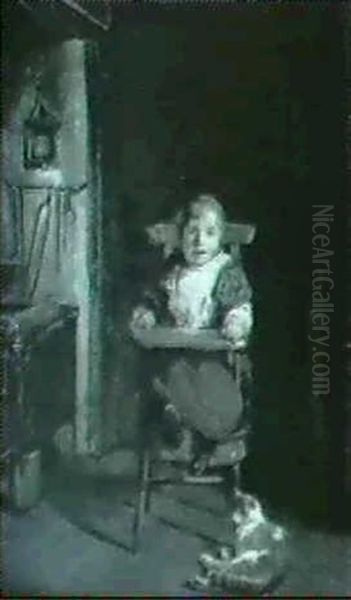 Madchen Im Kinderstuhl - view 1