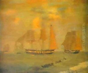 The Whaling Ship Cecilla                                    In Three Positions