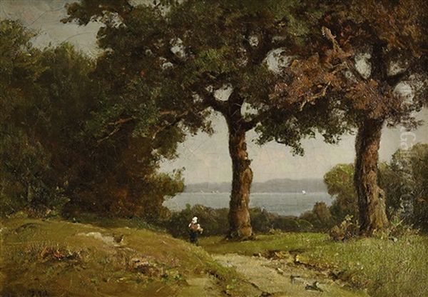 Bauerin Auf Einem Waldweg Am Starnberger See - view 1