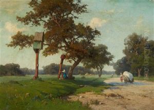 Landscape With Peasants And A Shrine