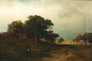 A Vast Landscape With A Washerwoman A Vast Landscape With A Washerwoman
