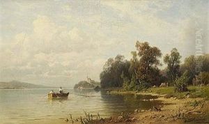 Blick Auf Maria Worth Am Worthersee by Josef Willroider