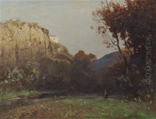 Rocky Landscape With Figure Scenery (carinthia?) - view 1