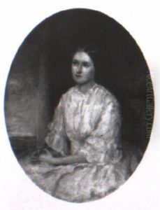 Portrait Of A Pretty Young Lady (isabella Kenny?) by William Gorman Wills