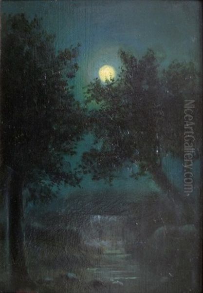 Moonlight Waterfall - view 1