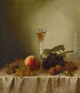 Fruchtestillleben Mit Einem Sektglas by Peter Joseph Wilms