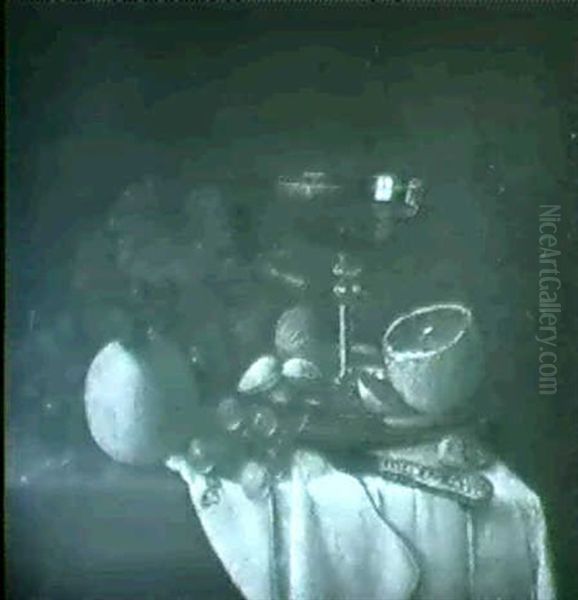 Still Life With Fruit, Wine And Nuts - view 1