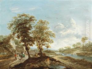 A Landscape With Travellers A Landscape With Travellers