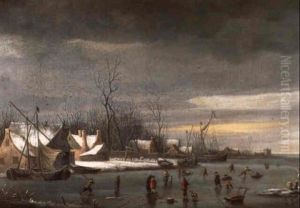 Eisvergn_gen Vor Einem Dorf