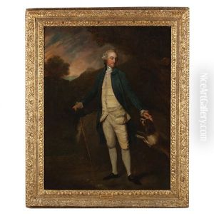 Portrait Of A Man With A Dog