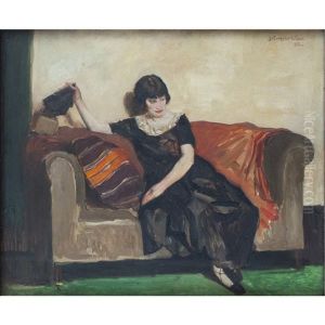 Portrait Of Isa Dawson by David Forrester Wilson