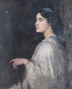 Portrait Of A Young Lady by David Forrester Wilson