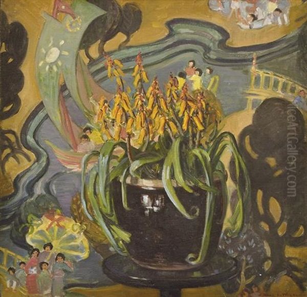 Lachenalia And Chinese Screen - view 1