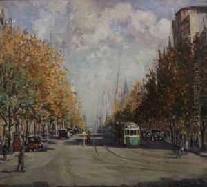 Autumn In Collins Street by Dora Lynell A. Wilson