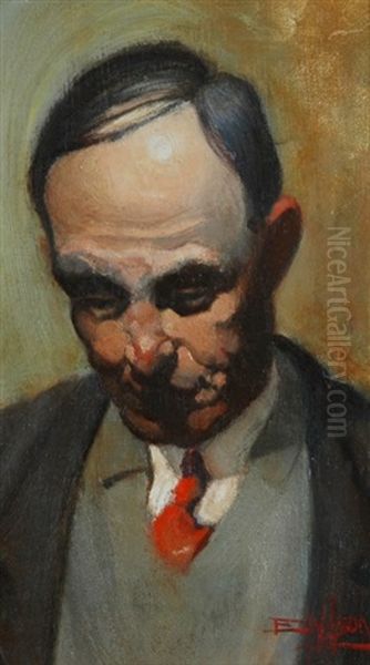 The Red Cravat (the Artist's Father) - view 1