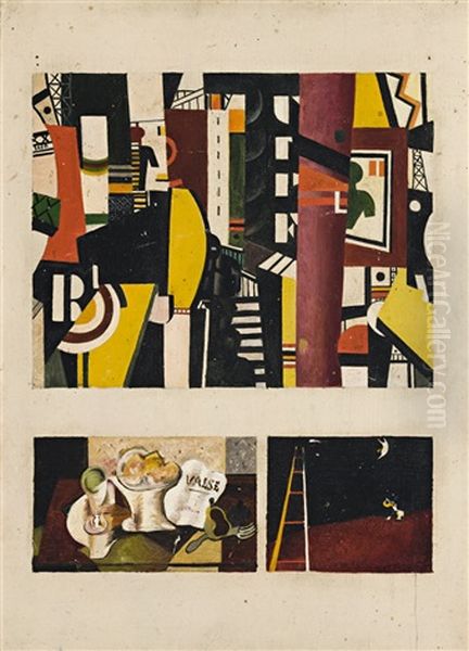 Untitled (studies After Braque, Leger And Miro) - view 1