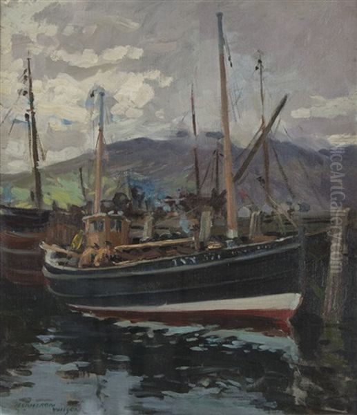 Fishing Vessels At Castlebay Barra - view 1