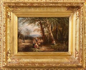 Children In Landscape by John J. Wilson