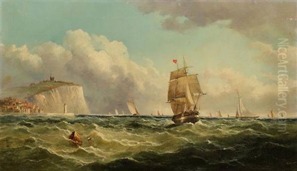 Fishing Vessels Off The Channel Coast - view 1