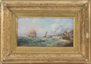 Coastal Scene With Shipping