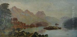 Hunter Mountains, Lake Manapouri by Lawrence William Wilson