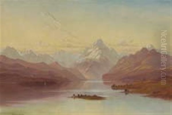Lake Pukahi And Mount Cook, Mackenzie Country - view 1