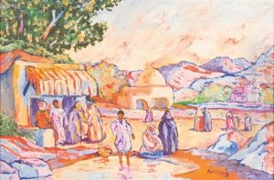 Scene Animee Au Maroc by Wilson, Patten