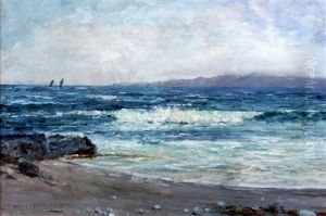 Seascape, Probably The West Coast Of Scotland by Peter MacGregor Wilson