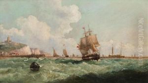 Ships Off Dover by John Jock Wilson