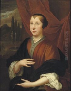 Portrait Of A Lady, In A Brown Dress
