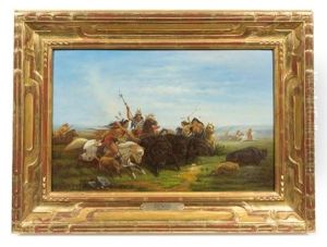 Buffalo Hunt by Charles Wimar