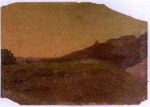 Hillside Landscape At Dusk Hillside Landscape At Dusk