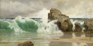 Meeresbrandung In Somerset by Henry B. Wimbush