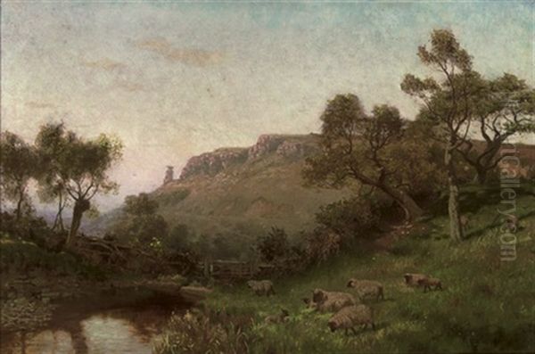 Sheep Beside A River - view 1