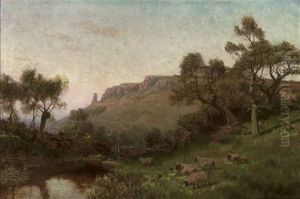 Sheep Beside A River Sheep Beside A River