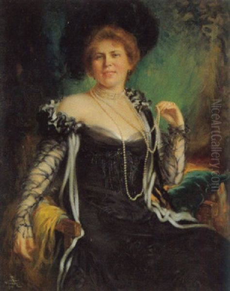 Portrat Einer Dame Der Gesellschaft - view 1