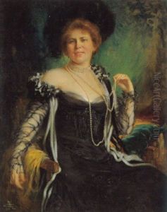 Portrat Einer Dame Der Gesellschaft by Rudolf Wimmer