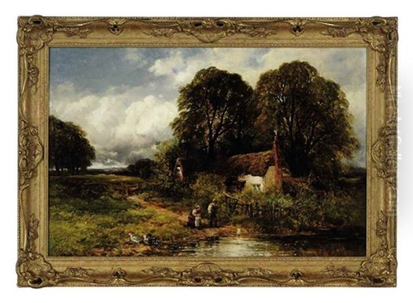Playing By The Pond - view 1