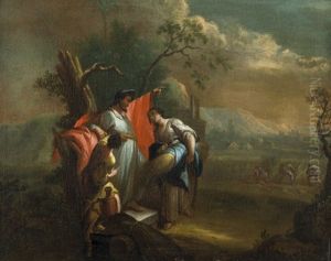 Ruth Und Boas by Christian (Johann C. Thomas) Winck
