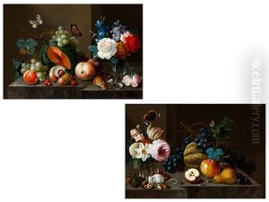Stillleben Mit Fruchten, Blumen, Schmetterlingen Und Mausen Stillleben Mit Fruchten, Blumen, Schmetterlingen Und Mausen