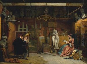 The Painter's Studio by James Digman Wingfield