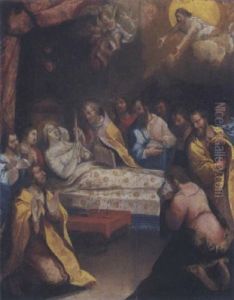 Der Tod Mariens by Joos van Winghe