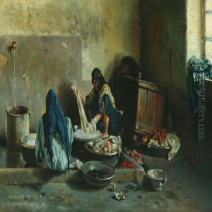 Laveuses Arabes by Henry Brokmann-Knudsen