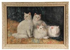 Four White Cats by Susanna Adams Winn