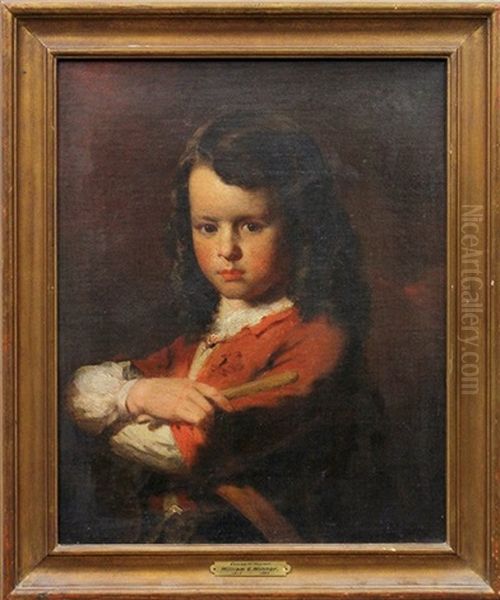 Portrait Of A Young Boy With A Hoop - view 1