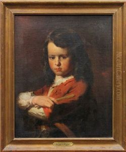 Portrait Of A Young Boy With A Hoop