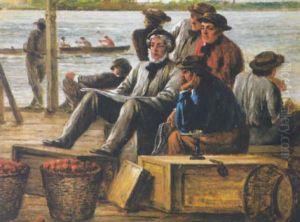 Skulling On The Skuykill River, Philadelphia by William E. Winner
