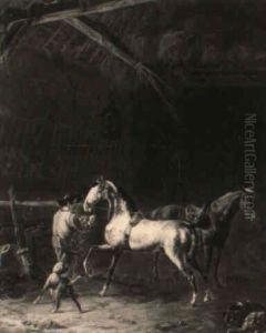 Horses In A Stable Horses In A Stable